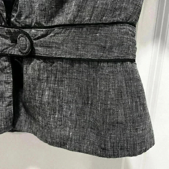 Ann Taylor Loft Womens 4 Blazer Jacket Gray Two Buttons Career (0463) - Picture 11 of 11